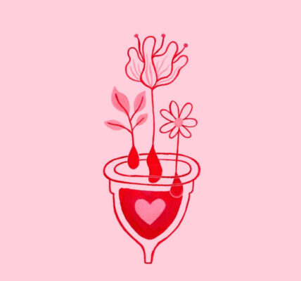 ilustración copa menstrual