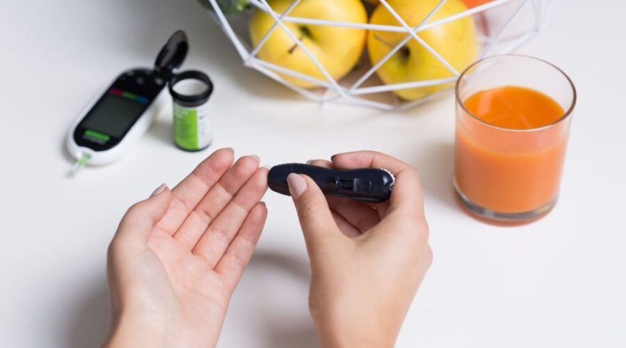 Hombre con diabetes tipo 2