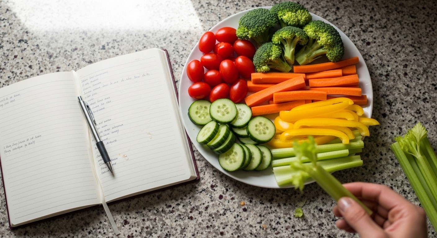 libreta de monitoreo nutricional para estabilizar los niveles de glucosa